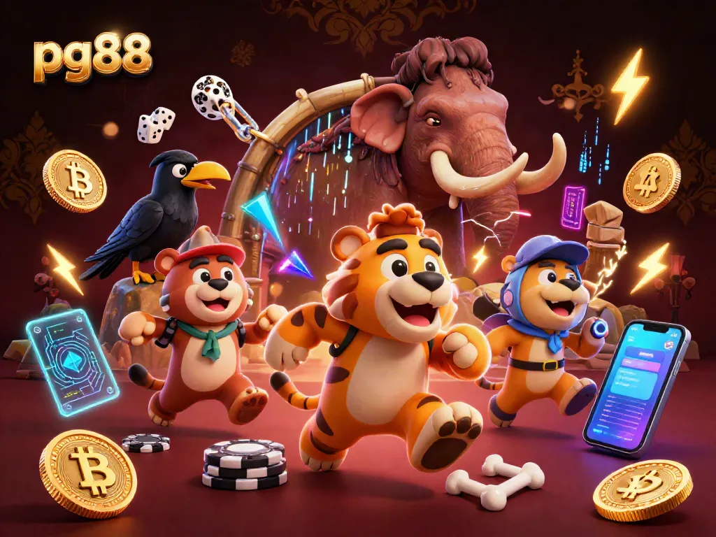 Engage in thrilling casino adventures with pg88 as cavemen run games and score with crypto!