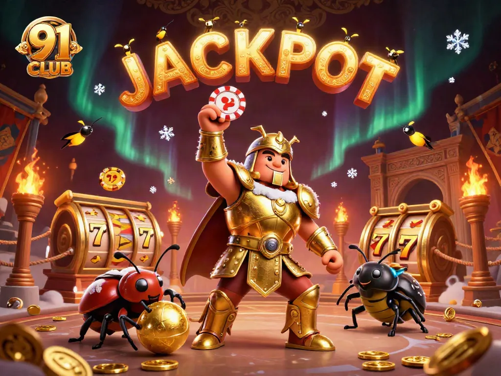 91 CLUB offers thrilling gaming experiences with cartoon characters and vibrant casino elements.