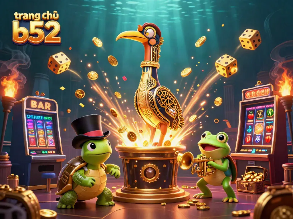 Experience the vibrant action at trang chủ b52 with colorful characters and dynamic casino elements.