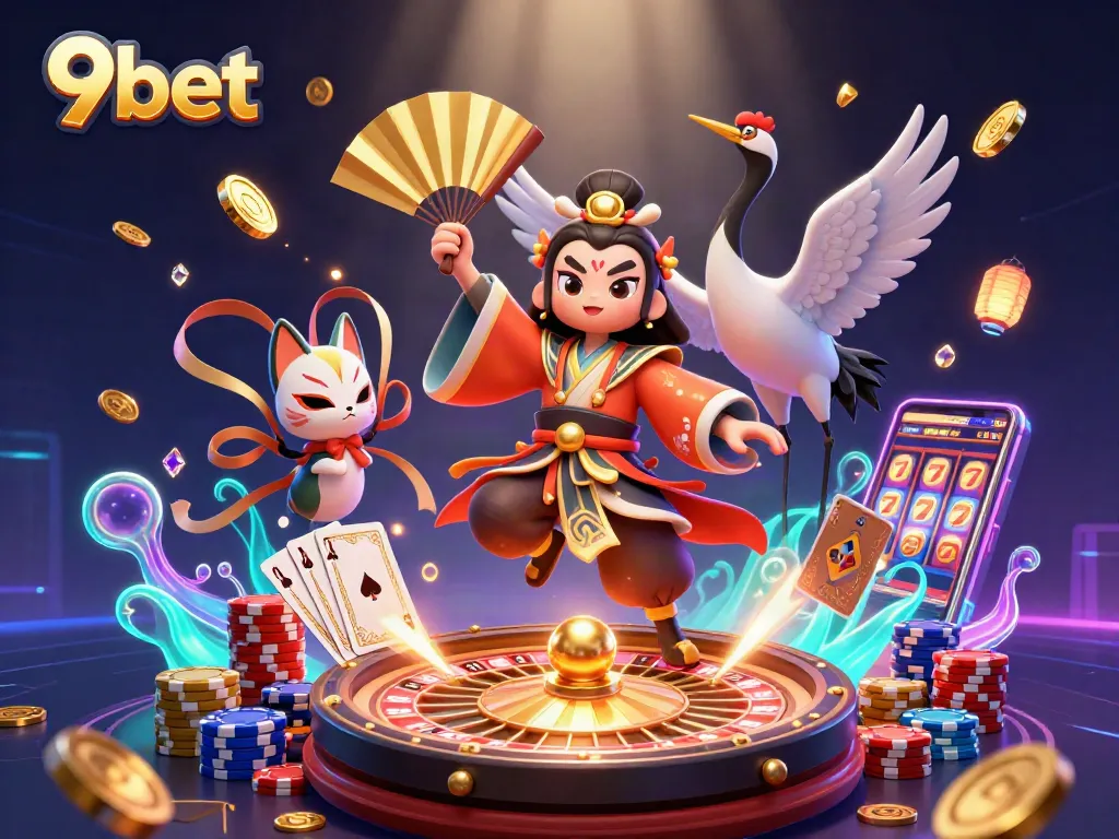 Experience the excitement of winning big at 9bet with captivating 3D gaming elements and vibrant visuals.