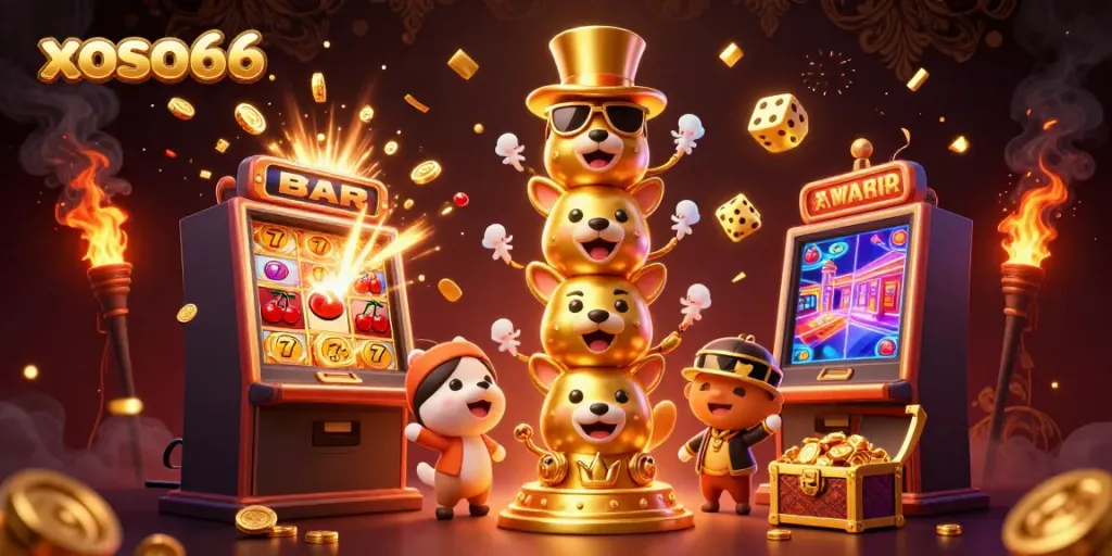 Win big with xoso66's thrilling games and lightning-fast services in this engaging 3D illustration.