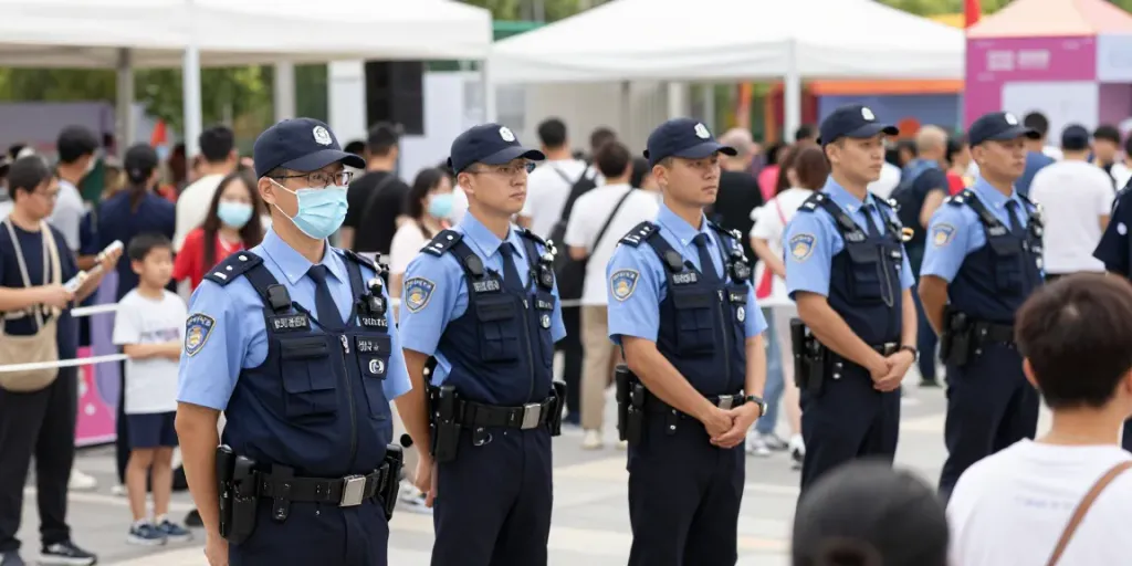 Security team providing trusted services at a local event for community peace of mind.