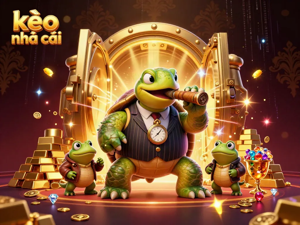Place your bets with kèo nhà cái as the massive snapping turtle leads the vibrant casino scene.