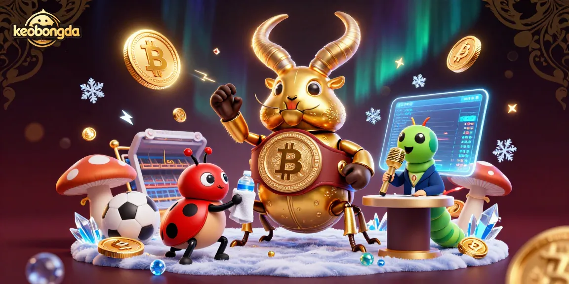 Bet on keobongda with rich 3D imagery depicting a boxing scene featuring a beetle and ladybug.