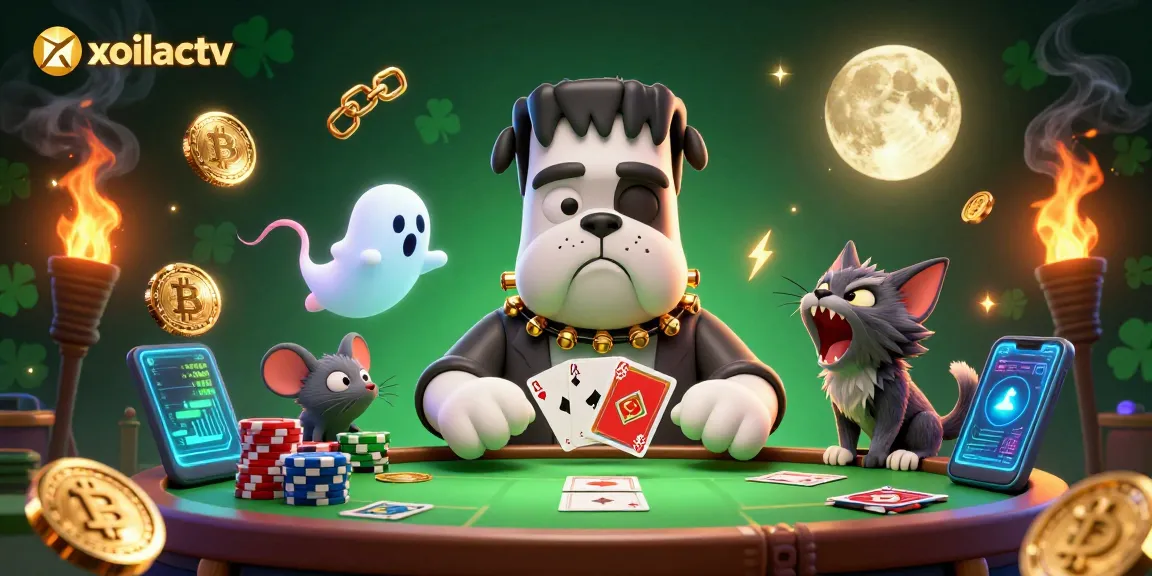 Experience the excitement of xoilactv with our unique interactive poker scene featuring whimsical characters.