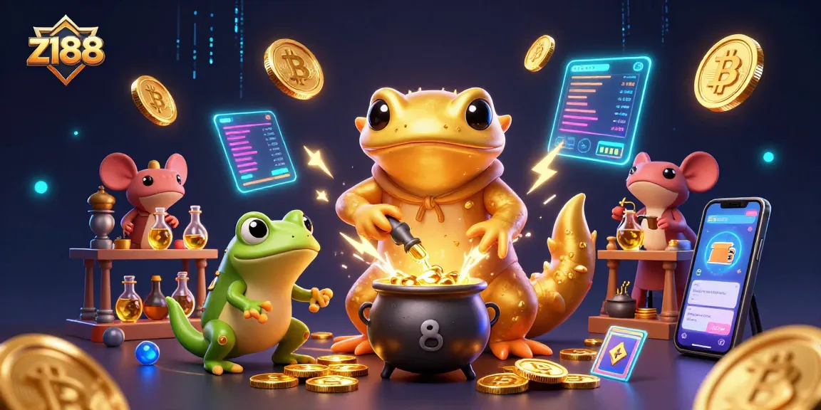Immerse in z188's entertainment with magical scenes of gold alchemy and dynamic gaming elements.