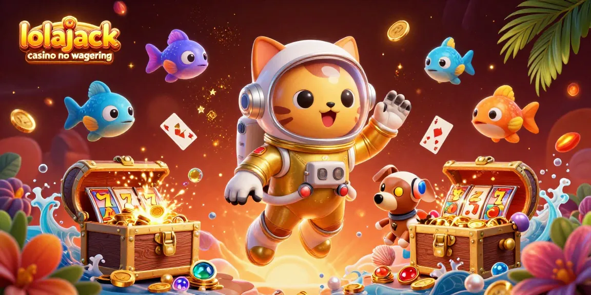 Experience thrilling fun at lolajack casino no wagering with vibrant game elements and interactive characters.