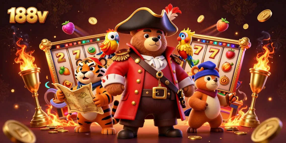 Spin thrilling slot games at 188v for exciting wins with vibrant casino elements.